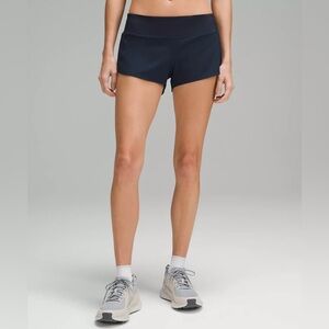 Lululemon Speed Up Low-Rise Lined Shorts 2.5” Size 2 (True Navy)